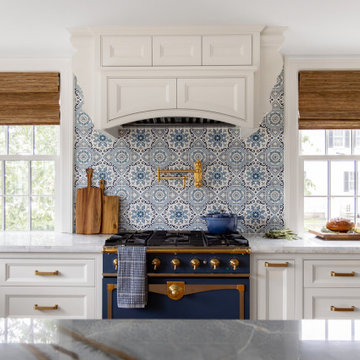 Elegant New England Nautical Kitchen