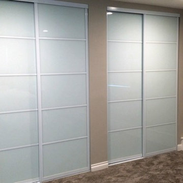 Master bedroom closets