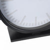 Marian 11" Black Studded Round Table Clock