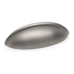 Cosmas - Cabinet Cup Pull, 2-1/2" Hole Centers, Set of 25 - Cabinet And Drawer Knobs