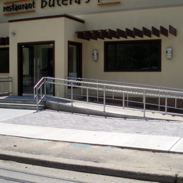 Satin Stainless Steel Ramp & Stair Rails