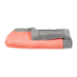 Coral & Gray Lush Blanket - Products
