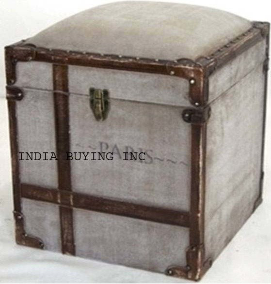 Industrial leather and canvas furniture from India buying inc