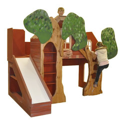 Child's Treehouse Beds w/ Slide - Products
