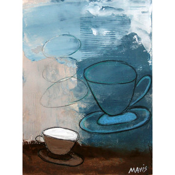 "Dreaming Coffee" I Original Abstract On Paper By Mavis