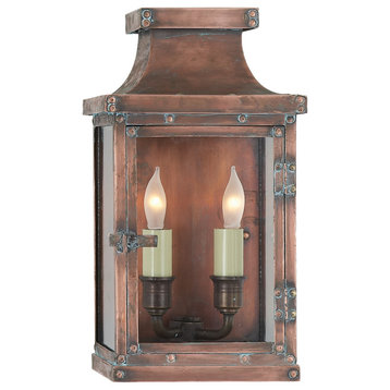 Bedford Small 3/4 Lantern in Natural Copper