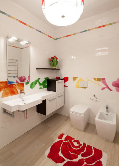 Современный Ванная комната by Архитектурная студия Понизовкиных