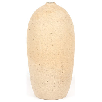 Izan Tall Vase-Natural Speckled Clay
