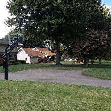 Nathan L's Pro Dunk Silver Basketball System on a 27x31 in Owensboro, KY