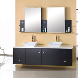 61 Clarissa Modern Vanity by Virtu USA - Bathroom Vanities And Sink Consoles
