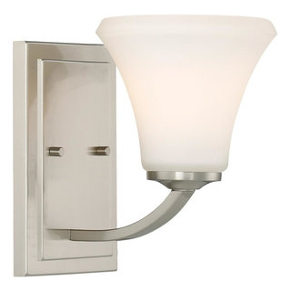 Fawn 1 Light Vanity Fixture - Brushed Nickel Finish - Transitional ...