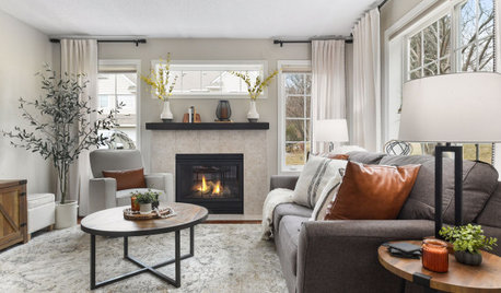 4 Stylish New Living Rooms Arranged Around a Fireplace