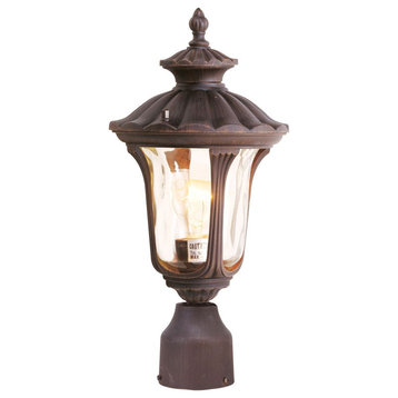 Livex Oxford 1 Light 16" Tall Outdoor Post Lantern, Imperial Bronze