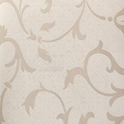 Century Classic - Grey Scrolls Wallpaper G581001 - Wallpaper