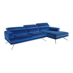 U230 Sectional Sofa by Chateau d'Ax | Blue Velvet - Sectional Sofas