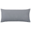 Solid Light Gray Body Pillow Cover