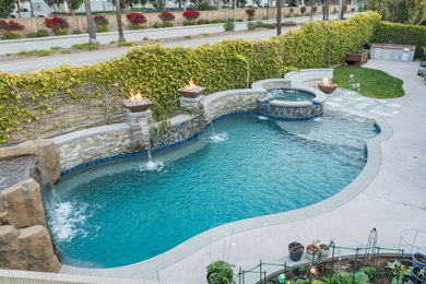 Inspiration for a pool remodel in Orange County