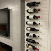 Vino Pins 1 Wall Mounted Wine Rack Peg, Milled Aluminum, Drywall Mounting