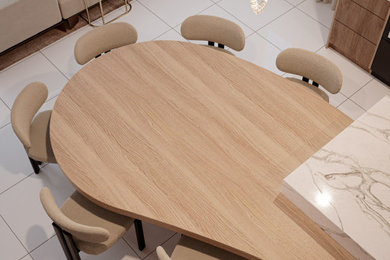 Dining room photo in Miami