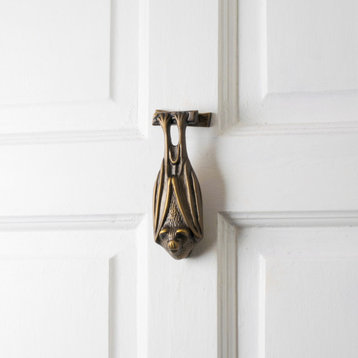 Renovators Supply Antique Brass Door Knocker Bat Design Brass Door Knocker
