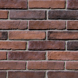 Coronado Stone Products - Coronado Weathered Thin Brick - Color: Antique Red - Thin Brick - Bricks And Masonry