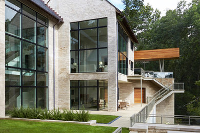 Contemporary exterior home idea in Birmingham
