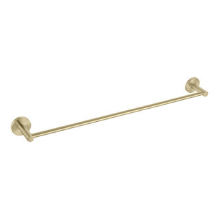 KIBI USA Circular Double Toilet Paper Holder - N/A Brushed Gold