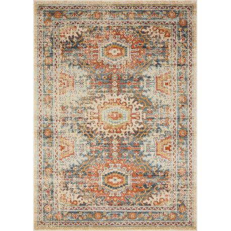 Loloi II Jocelyn Ivory/Multi, 6'-7" X 9'-7"