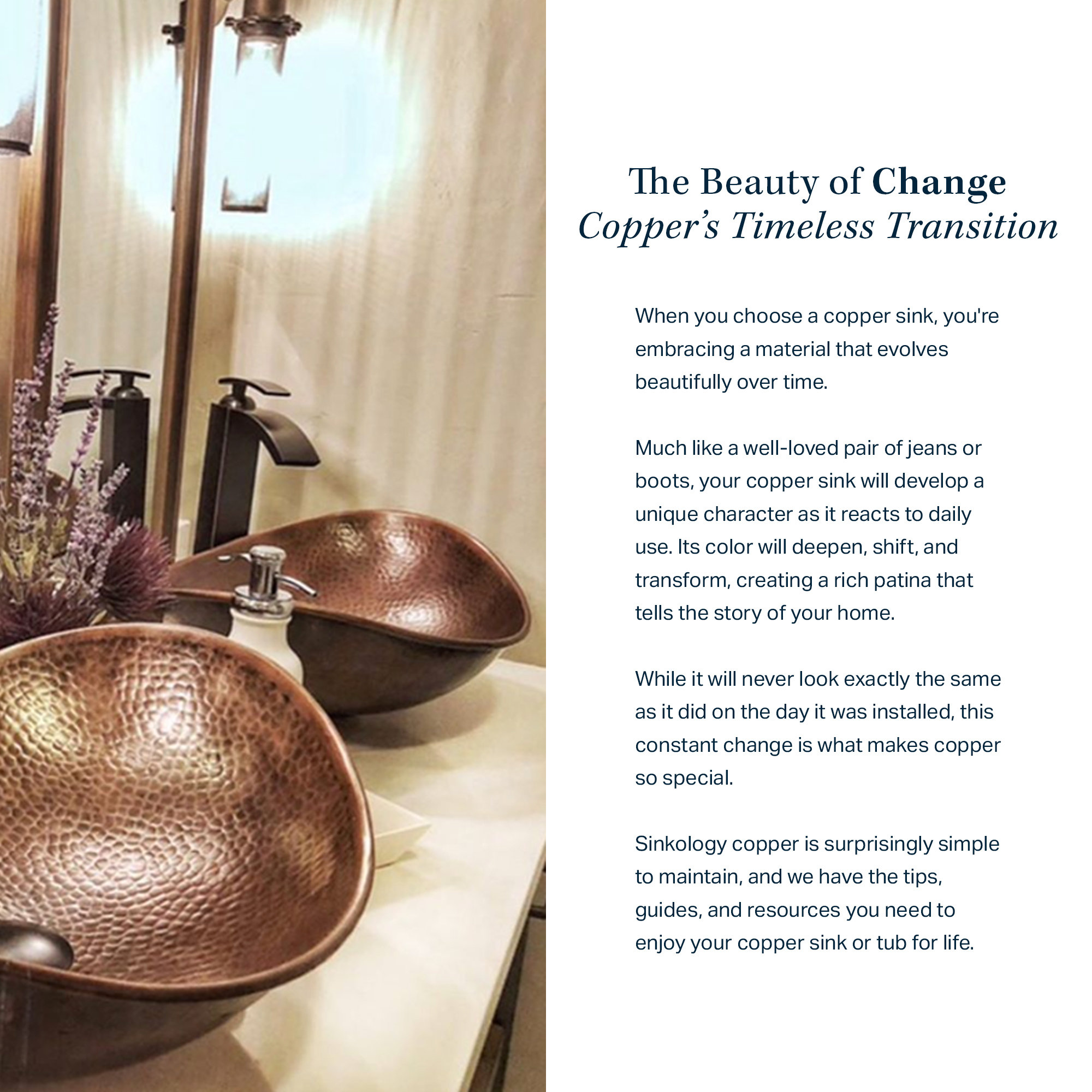 Seville Aged Copper 20" Oval Drop-In Bath Sink with Ashfield Faucet Kit