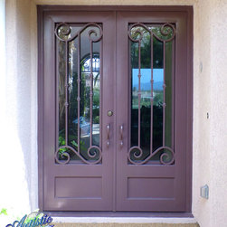 Wrought Iron Entry Door - Front Doors