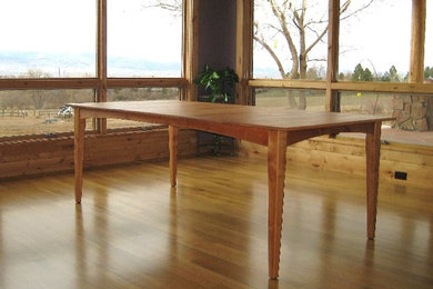 Solid Cherry "Prairie" Dining Table