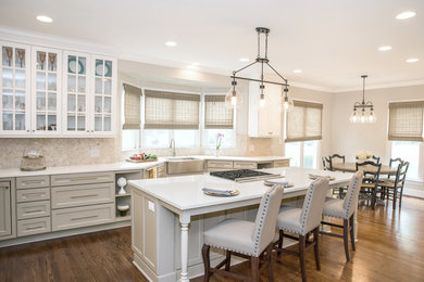 Elegant kitchen photo in Charlotte