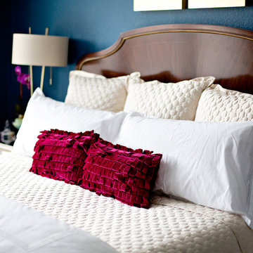 Bold Blue Bedroom