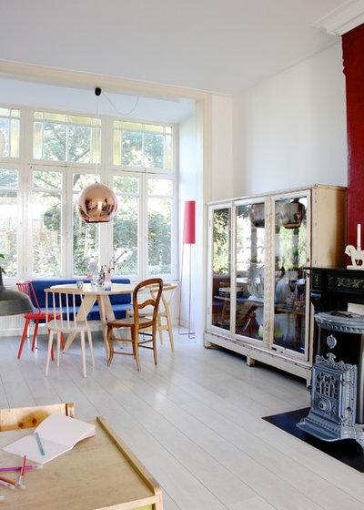 Eclectic Dining Room by Holly Marder