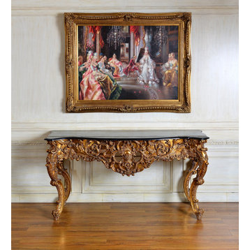 Infinity 72" Genuine Marble Console