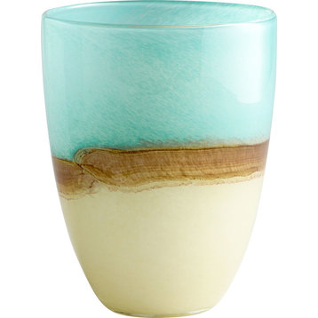 Medium Turquoise Earth Vase