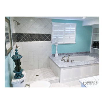 Soothing craftsman style bathroom