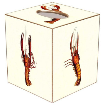TB1400-Antique Lobsters Tissue Box Cover
