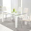 Carsen Dining Chairs, Ivory Faux Leather, Set of 2