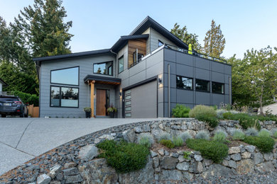 Example of an exterior home design in Vancouver