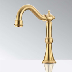 Bathselect Deck Mount Commercial Gold Brushed Automatic Sensor Faucet - Showerheads And Body Sprays