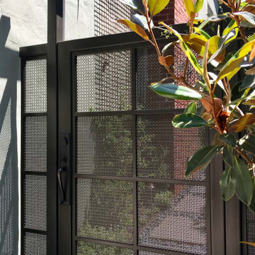 Powdercoated steel gate and arbor