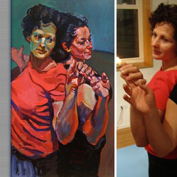 when a human meets their portrait - Paintings