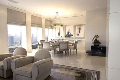 Elegant dining room photo in Chicago