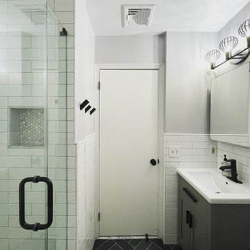 Black and White bathrooms Remodel