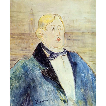 Henri De Toulouse-Lautrec Oscar Wilde 20"x25" Premium Canvas Print