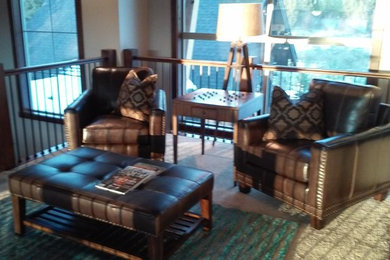 Inspiration for a rustic home design remodel in Seattle