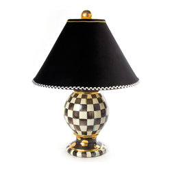 Courtly Check Globe Lamp | MacKenzie-Childs - Table Lamps