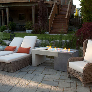 Outdoor Fireplace by Omega Mantels