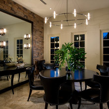mirror on diningroom wall